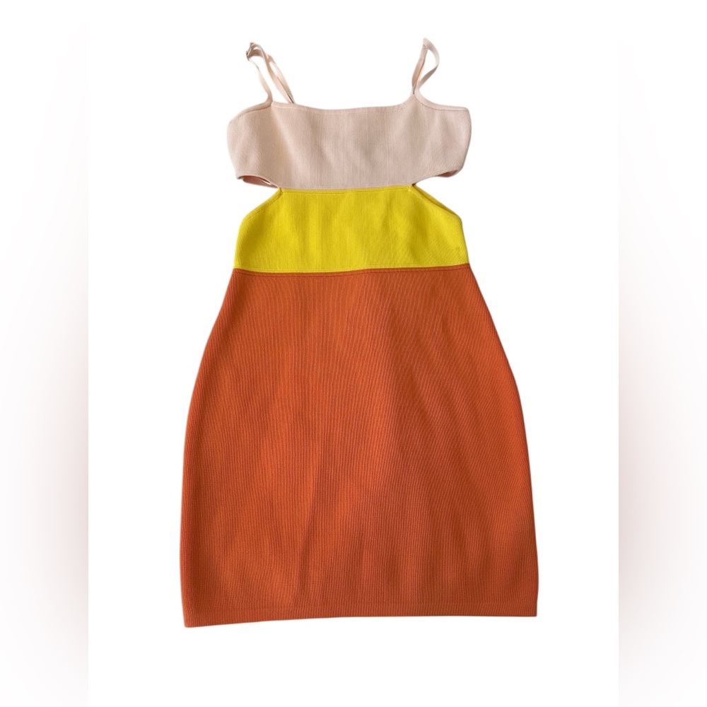 NWT ENDLESS ROSE Colorblock Cutout Mini Dress - Picture 7 of 10